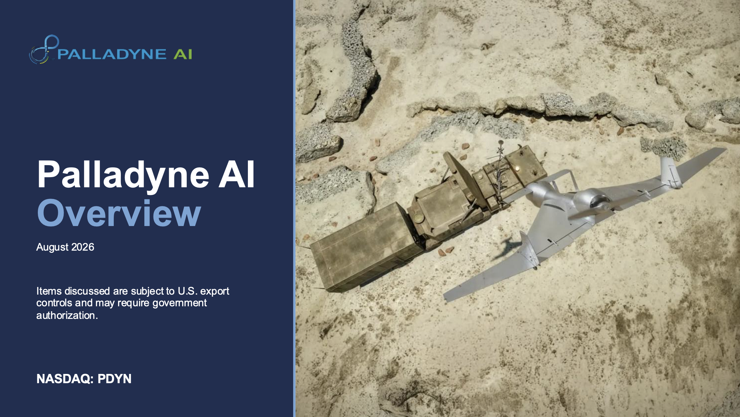 Palladyne AI investor presentation preview